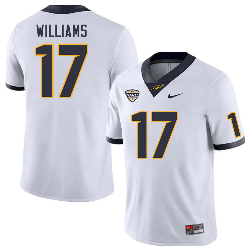 Toledo Rockets #17 Eric Williams College Football Jerseys Stitched Sale-White